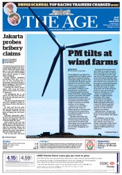 The Age (Australia) Newspaper Front Page for 12 June 2015