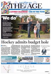 The Age (Australia) Newspaper Front Page for 13 December 2014