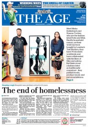 The Age (Australia) Newspaper Front Page for 13 January 2014