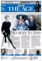 The Age (Australia) Newspaper Front Page for 13 March 2014