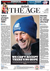 The Age (Australia) Newspaper Front Page for 13 June 2016