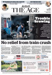 The Age (Australia) Newspaper Front Page for 13 July 2016