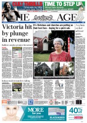 The Age (Australia) Newspaper Front Page for 14 December 2012