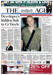 The Age (Australia) Newspaper Front Page for 14 February 2013