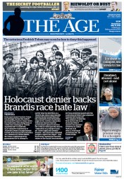 The Age (Australia) Newspaper Front Page for 14 May 2014