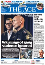 The Age (Australia) Newspaper Front Page for 15 March 2016