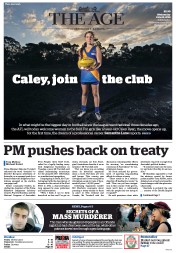 The Age (Australia) Newspaper Front Page for 15 June 2016