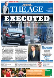 The Age (Australia) Newspaper Front Page for 16 March 2016