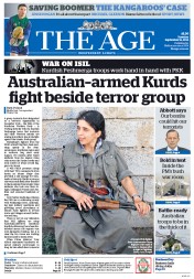 The Age (Australia) Newspaper Front Page for 16 September 2014