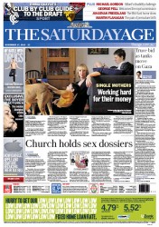 The Age (Australia) Newspaper Front Page for 17 November 2012