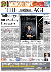 The Age (Australia) Newspaper Front Page for 17 July 2012
