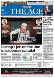 The Age (Australia) Newspaper Front Page for 17 July 2015