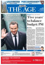The Age (Australia) Newspaper Front Page for 18 March 2015