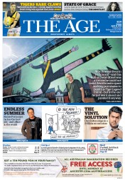 The Age (Australia) Newspaper Front Page for 18 April 2014