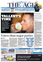 The Age (Australia) Newspaper Front Page for 18 June 2016