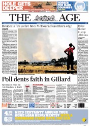 The Age (Australia) Newspaper Front Page for 19 February 2013