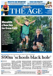 The Age (Australia) Newspaper Front Page for 19 May 2015