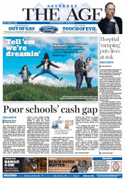 The Age (Australia) Newspaper Front Page for 1 October 2016