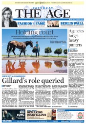 The Age (Australia) Newspaper Front Page for 1 November 2014