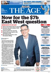 The Age (Australia) Newspaper Front Page for 1 December 2014