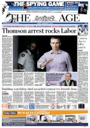 The Age (Australia) Newspaper Front Page for 1 February 2013