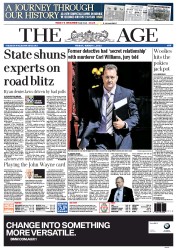 The Age (Australia) Newspaper Front Page for 1 March 2013
