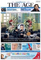 The Age (Australia) Newspaper Front Page for 1 March 2014