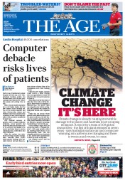 The Age (Australia) Newspaper Front Page for 1 April 2014