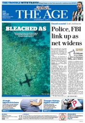 The Age (Australia) Newspaper Front Page for 1 April 2016