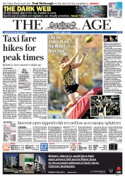 The Age (Australia) Newspaper Front Page for 1 June 2012
