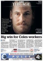 The Age (Australia) Newspaper Front Page for 1 June 2016