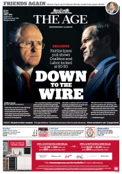 The Age (Australia) Newspaper Front Page for 1 July 2016
