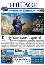 The Age (Australia) Newspaper Front Page for 1 August 2015