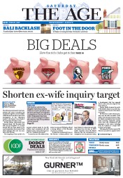 The Age (Australia) Newspaper Front Page for 20 June 2015