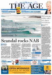 The Age (Australia) Newspaper Front Page for 21 February 2015