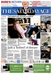 The Age (Australia) Newspaper Front Page for 21 July 2012