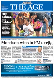 The Age (Australia) Newspaper Front Page for 22 December 2014