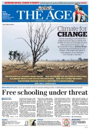 The Age (Australia) Newspaper Front Page for 22 June 2015