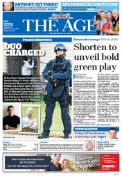 The Age (Australia) Newspaper Front Page for 22 July 2015