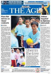 The Age (Australia) Newspaper Front Page for 23 November 2015