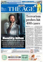 The Age (Australia) Newspaper Front Page for 23 February 2015