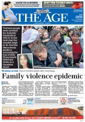 The Age (Australia) Newspaper Front Page for 23 April 2014