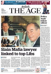 The Age (Australia) Newspaper Front Page for 23 May 2016