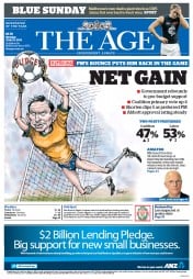 The Age (Australia) Newspaper Front Page for 23 June 2014