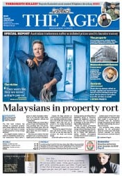 The Age (Australia) Newspaper Front Page for 23 June 2015