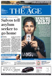 The Age (Australia) Newspaper Front Page for 24 February 2016