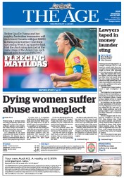 The Age (Australia) Newspaper Front Page for 24 June 2015