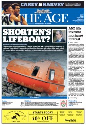 The Age (Australia) Newspaper Front Page for 24 July 2015