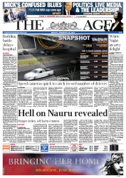 The Age (Australia) Newspaper Front Page for 25 February 2013
