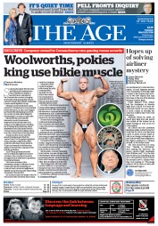 The Age (Australia) Newspaper Front Page for 25 March 2014